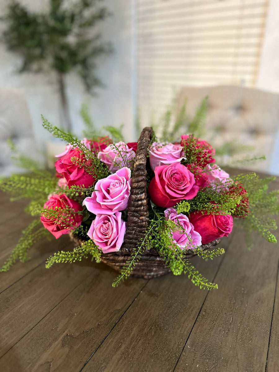 Basket Blooms – Cadeau De Fleurs